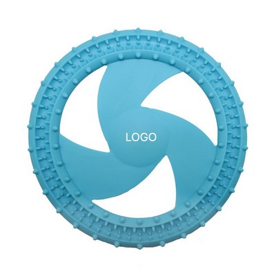 Soft Anti-Bite Dog Flying Disc Durable Silicone & TPR Interactive Pet Toy High-Flexibility Outdo