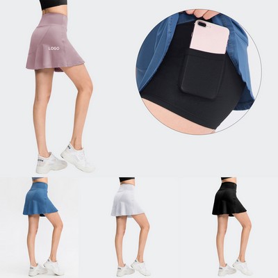 Women's Athletic Tennis Skirt with Pocket