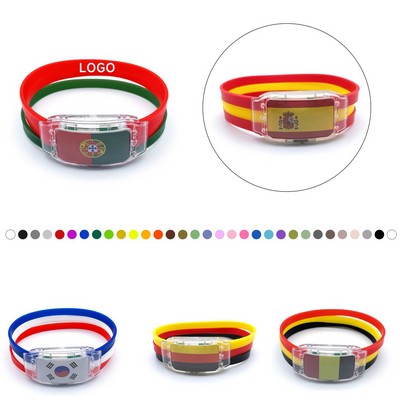 LED Bracelet National Flag Glowing Bracelet