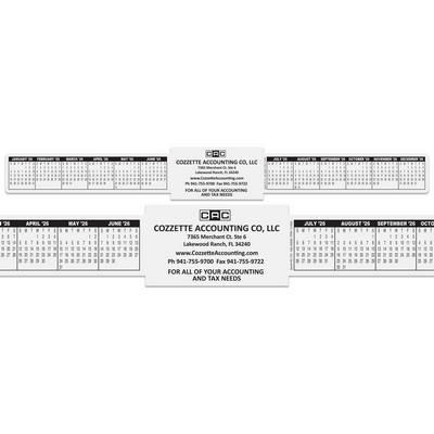 Computer Business Card Calendar (16"x2")