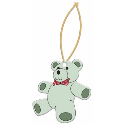 Teddy Bear Ornament w/ Clear Mirrored Back (6 Square Inch)
