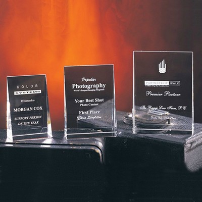 6" Wedge Crystal Award