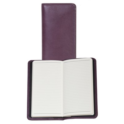 Italian Leather Pocket Planner w/Ruled Pages