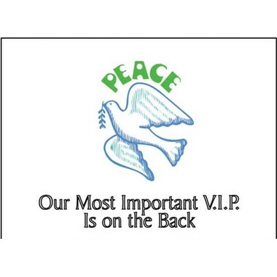 Peace Dove Rectangle Hand Mirror (2"x3")
