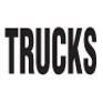 18 Oz. Reinforced Vinyl 2 Sided Message Stack Flag - Trucks (3'x8')