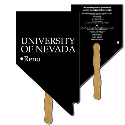 Nevada State Hand Fan Full Color (2 Sides)