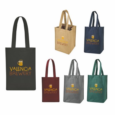 True® 4 Bottle Non-Woven Wine Tote