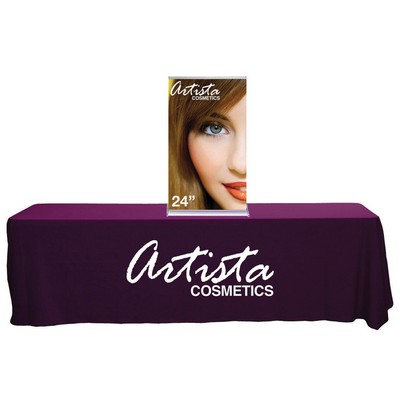 24" Silverstep Tabletop - 45"h Fabric Graphic Package