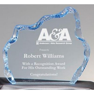 Iceberg Acrylic Award -Blue - 6-1/2"
