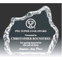 Iceberg Acrylic Award - Clear - 8"