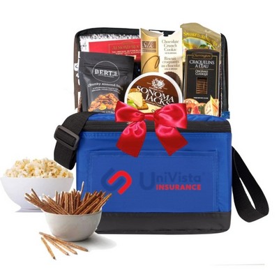 Lunch Box Cooler w/Gourmet Snacks