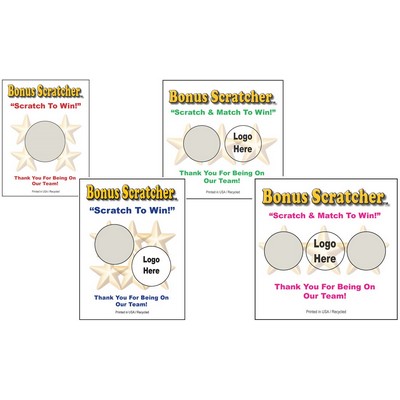 Semi Custom Scratcher Cards - Colors (8.50"x11")