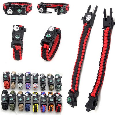 Emergency LED Light Multifunction Outdoor Survival Bracelets
