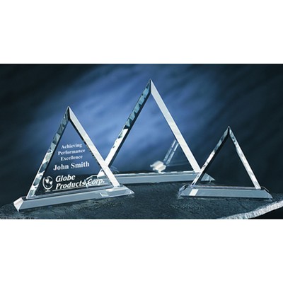 Triangle Awards optical crystal award/trophy.6"H