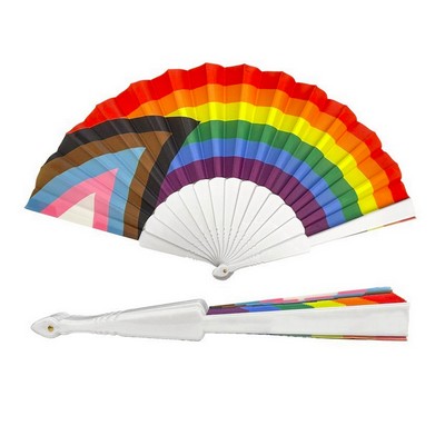 Plastic Rib Fabric Folding Fan