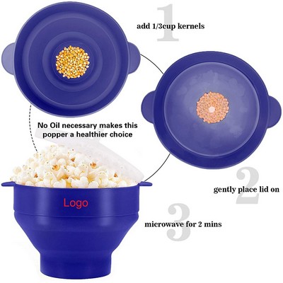 Collapsible Silicone Popcorn Popper