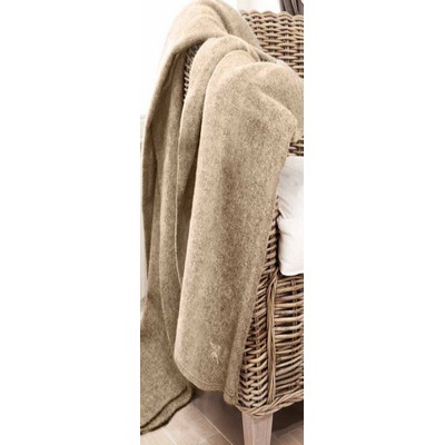 Vanilla Beige 100% Polyester Antipill Fleece Full Size Blanket