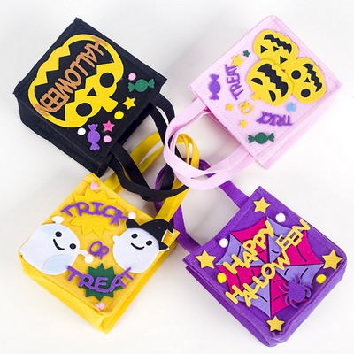 Non-woven Halloween Pumpkin Bag with handle