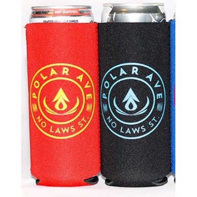 Slim Foam Silkscreened Can Cooler
