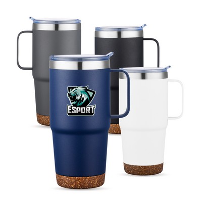 24 Oz. S/S Travel Mug with Cork Bottom