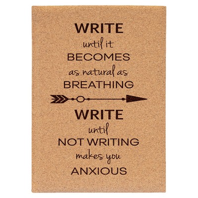 7" x 9 3/4" Cork Leatherette Journal-Lined Paper