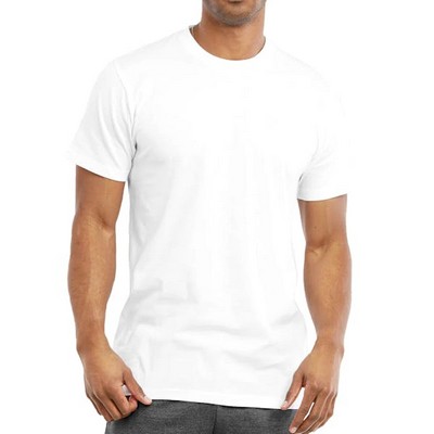 Men's Crew Neck T-Shirts - 3XL, White (Case of 10)