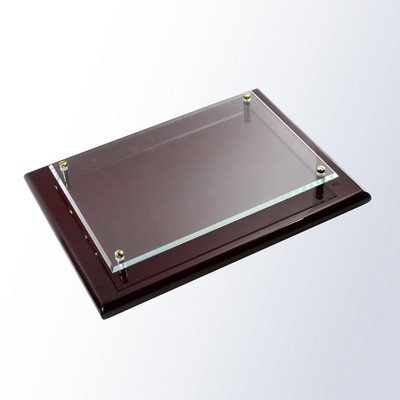 Superior Rosewood Piano Finish Large Wall Plaque
