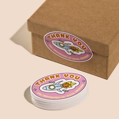 6"x4" Custom Oval Sticker