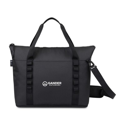 Acadia Recycled rPET Tote Cooler - Black