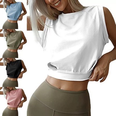 Women's Cute Sleeveless Yoga Tops