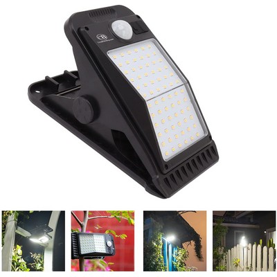 Clip Solar Lights Outdoor 72 LED Motion Sensor Lights 4 Modes IP65 Waterproof