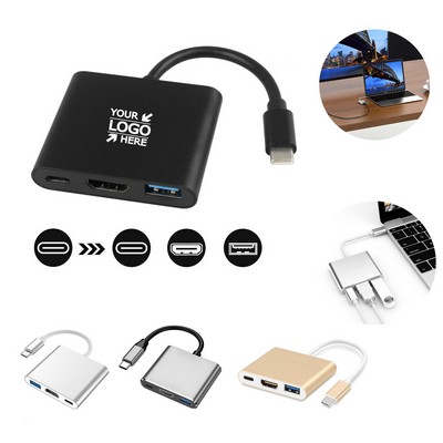 3-In-1 Laptop Adapter Hub