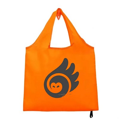 Screen Printed Foldable Polyester Tote Bag