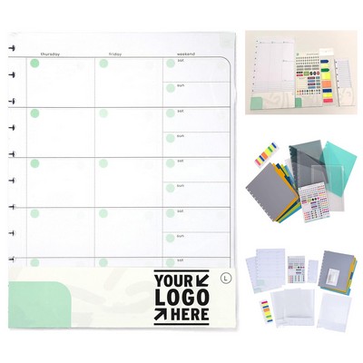 8.5 x 11" Monthly Undated Discbound Notebook Refills