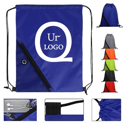 13.5X18.11" Terylene Drawstring Backpack