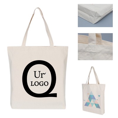 11.81 x 13.78 x 3.94" Canvas Shopping Grocery Tote Bag