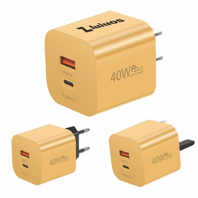 2-Port USB/TYPE-C 40W Charger