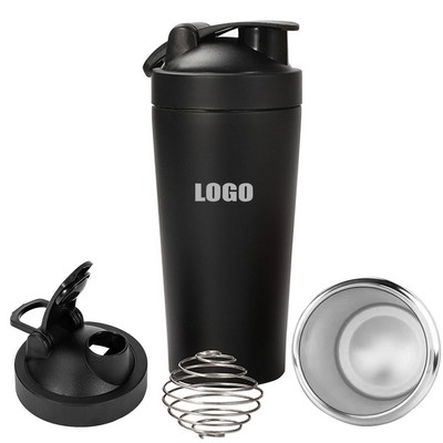 750Ml Stainless Steel Shaker Bottle