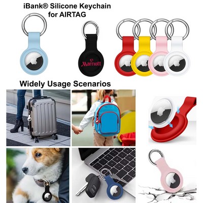 iBank ® AirTag-Compatible Silicone Keychain