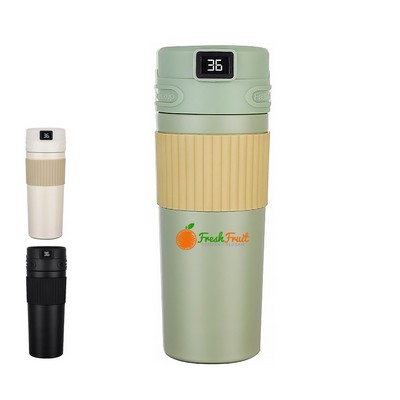 17oz Stainless Steel Bottle with LED Digital Temper