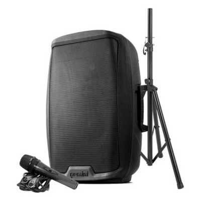 Gemini 15" Active Led Bluetooth Loudspeaker w/Stand
