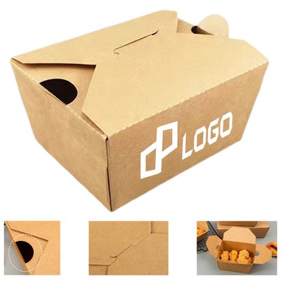 5.12X4.13X2.56" Disposable Kraft Paper Fried Chicken Box