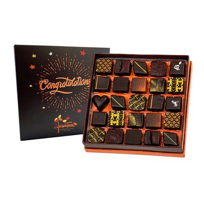 25 Piece Dark Chocolate Bonbons w/Thank You Sleeve