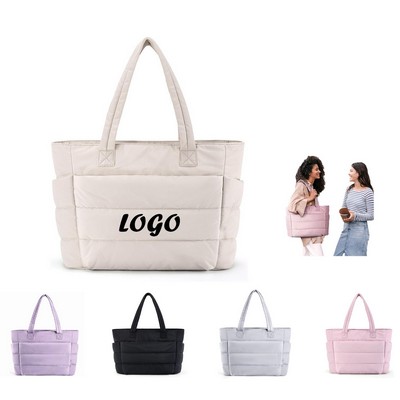 High-Quality Nylon Silk Cotton Women's Tote Bag
