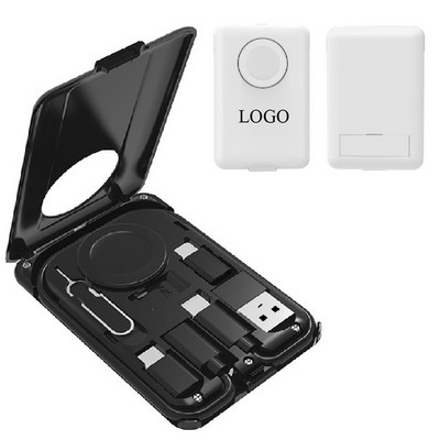 Multifunctional Wireless Charger With Adapter Storage Box