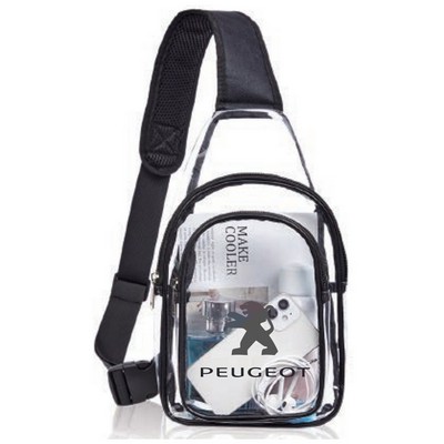 Clear Transparent PVC Crossbody Bag