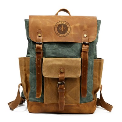 Artemis wax canvas backpack