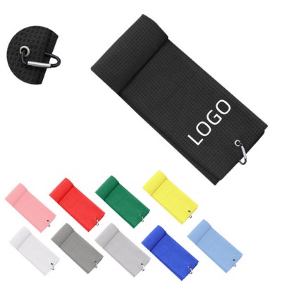 Microfiber Waffle Golf Towel