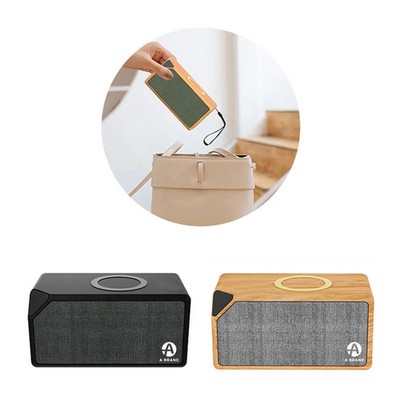 Custom Wireless Speaker with 5W Cordless Charger