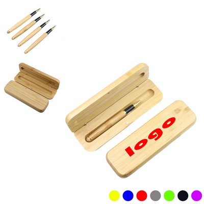Eco-Friendly Bamboo Pen & Case Executive Gift Set